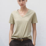 Mango t-shirt chalspic in Khaki
