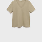 Mango t-shirt chalspic in Khaki - B