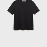 Mango t-shirt chalspic in Black - B