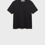 Mango t-shirt chalspic in Black - B