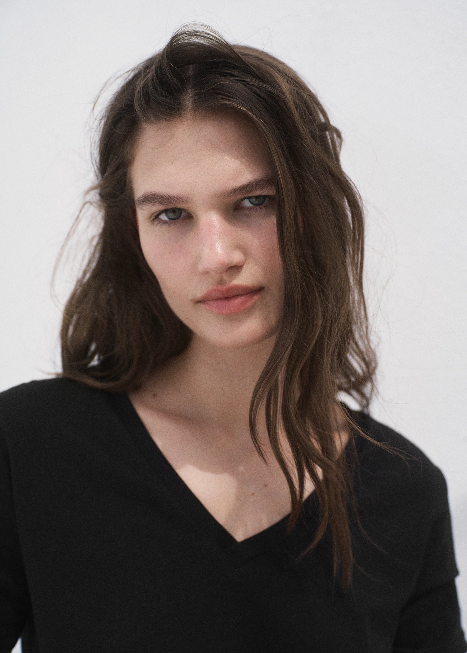 Mango t-shirt chalspic in Black - D1