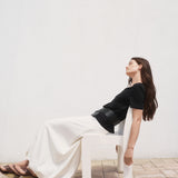 Mango t-shirt chalspic in Black - D2