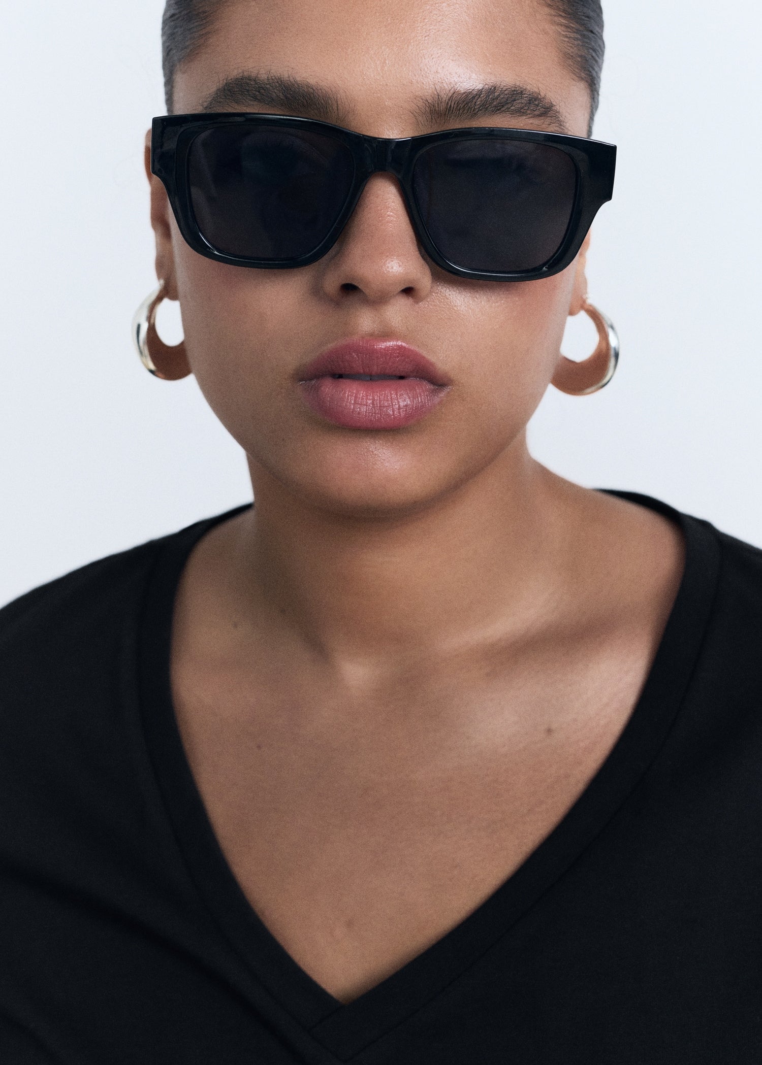 Mango t-shirt chalspic in Black - D4