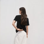 Mango t-shirt chalspic in Black - R