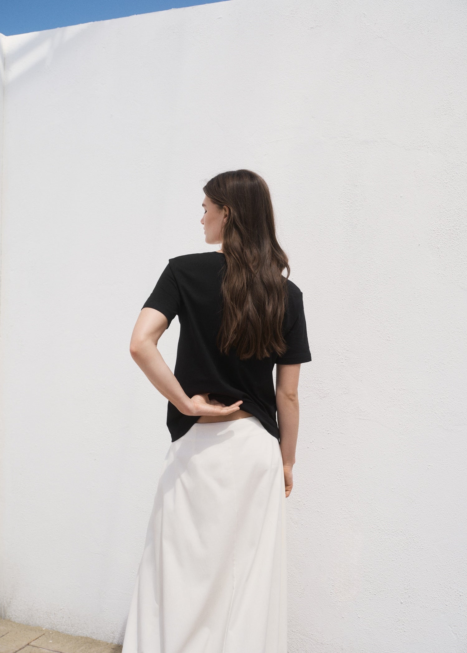 Mango t-shirt chalspic in Black - R