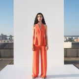 Mango trousers miso in Coral - 99999999_01