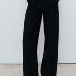 Mango trousers miso in Black