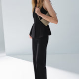 Mango trousers miso in Black - D7