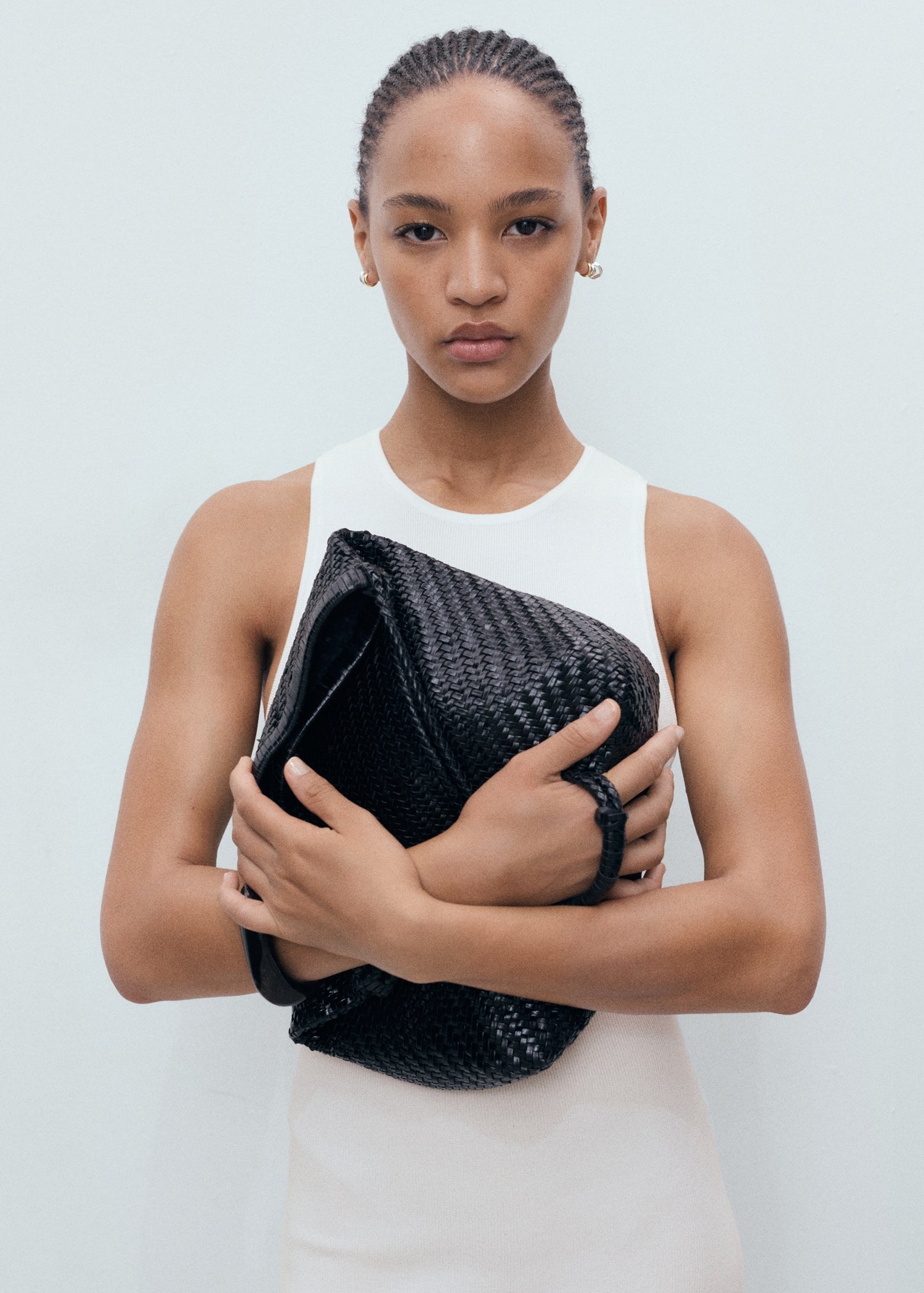 Mango dress perales in White