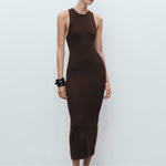 Mango dress perales in Chocolate - 99999999_01