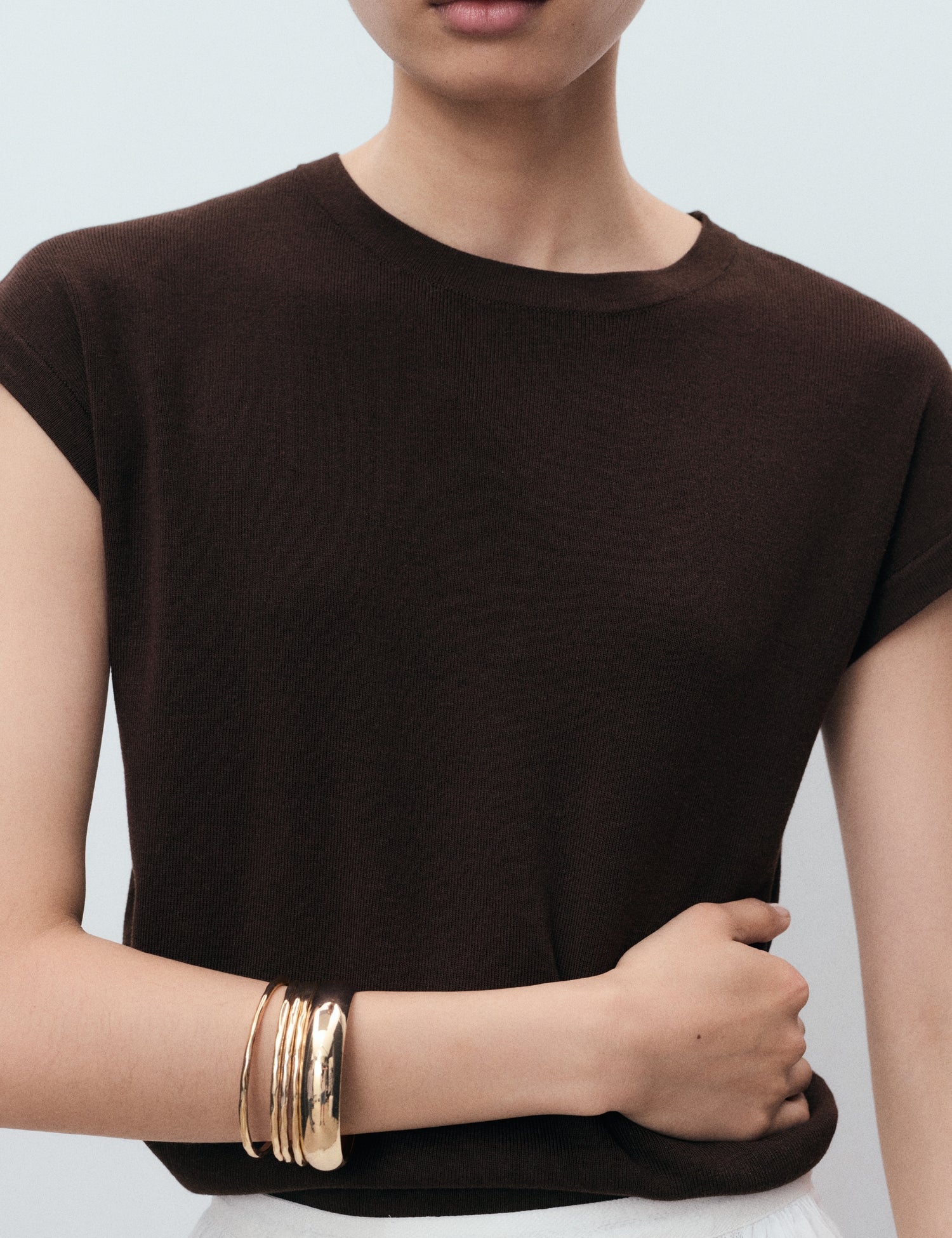 Mango sweater garcia in Chocolate