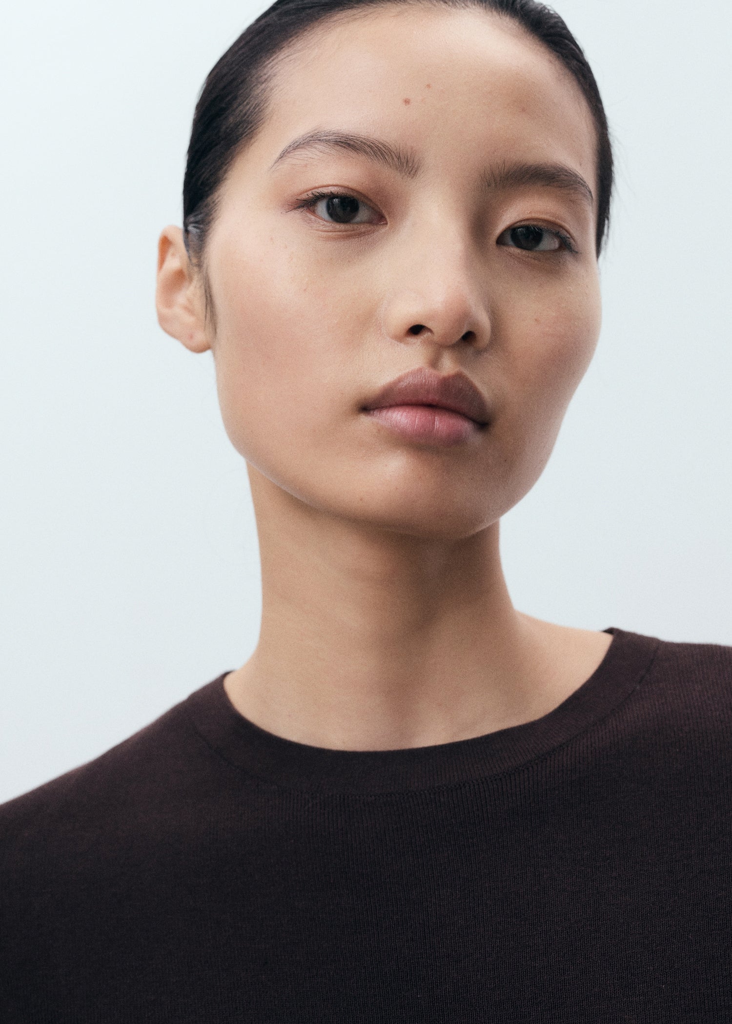 Mango sweater garcia in Chocolate - D1