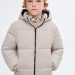 Mango puffer coat america in Sand