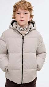 Mango puffer coat america in Sand