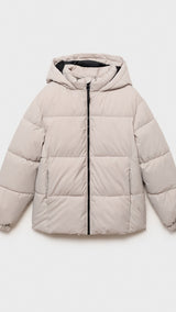 Mango puffer coat america in Sand - B