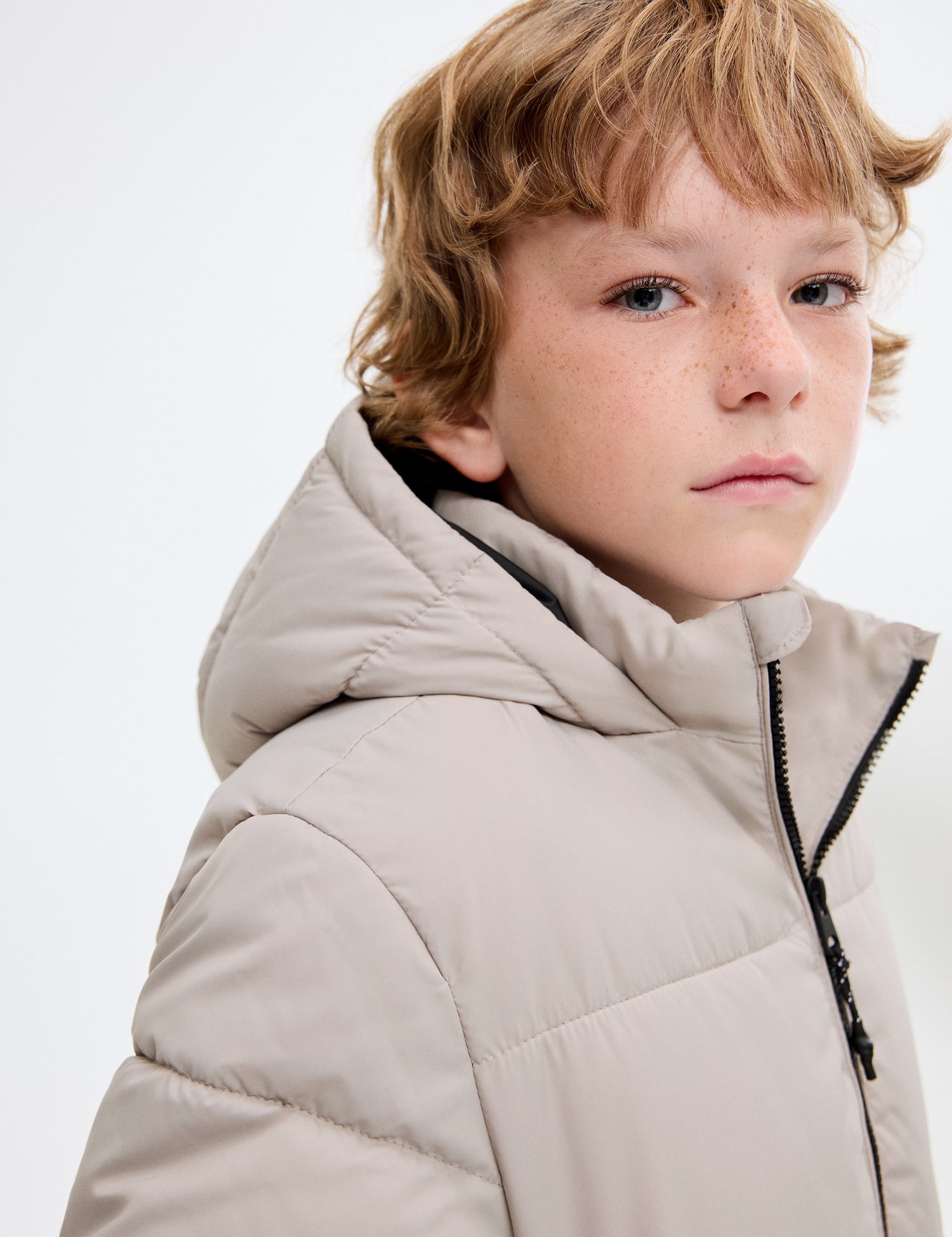 Mango puffer coat america in Sand - D1