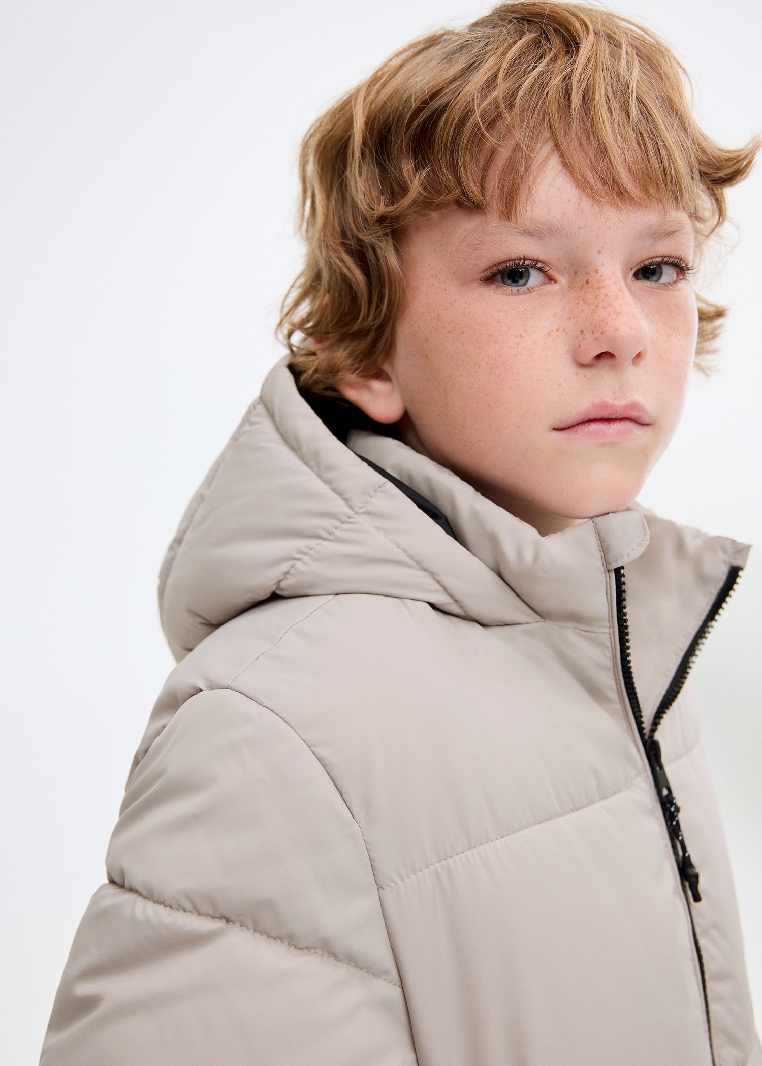 Mango puffer coat america in Sand - D1