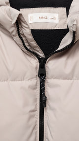 Mango puffer coat america in Sand - D8