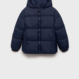 Mango puffer coat america in Navy - B