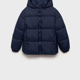 Mango puffer coat america in Navy - B