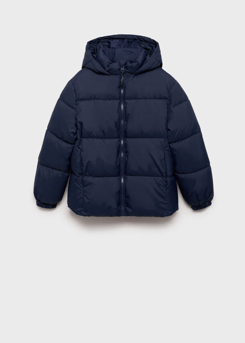 Mango puffer coat america in navy