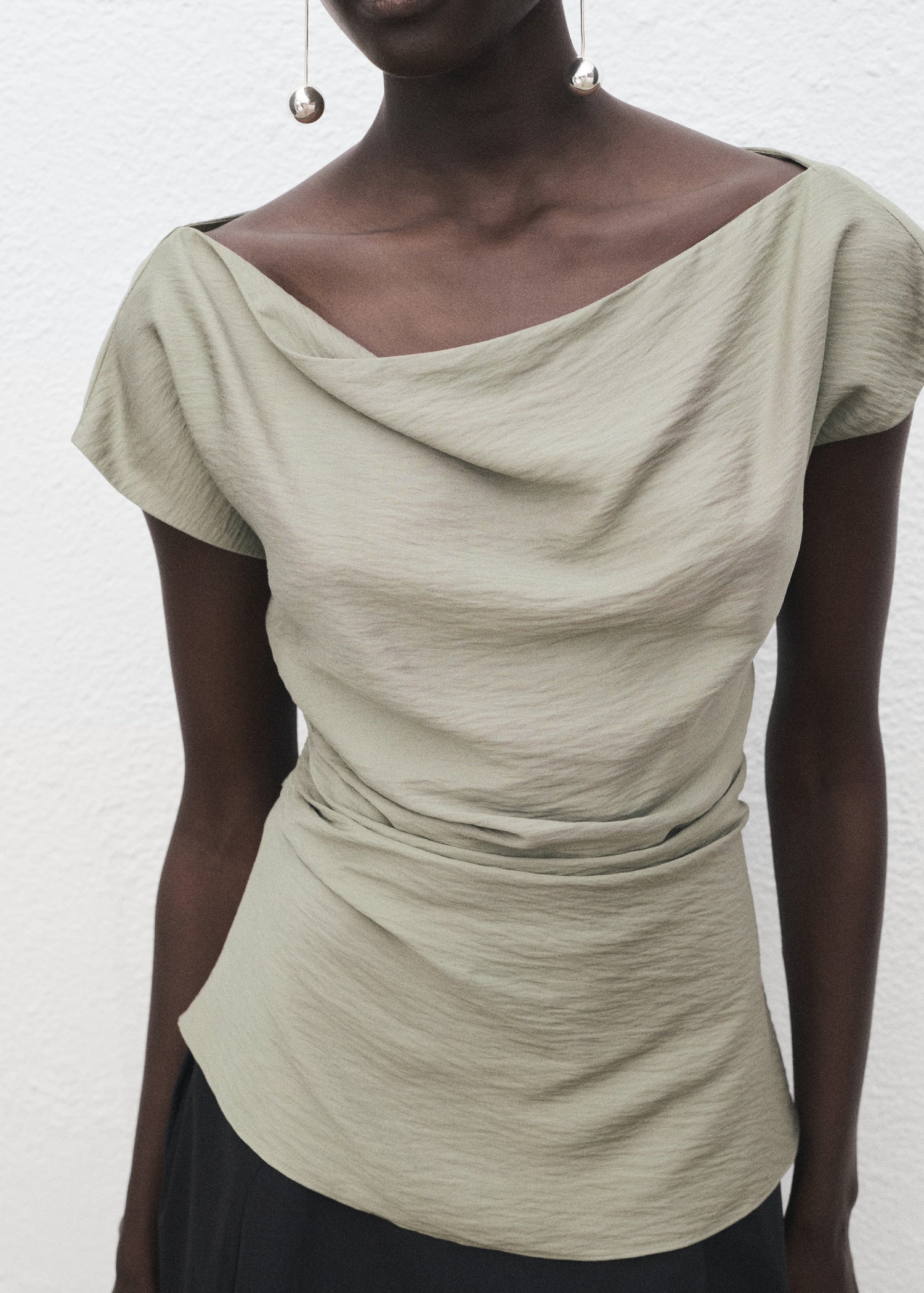 Mango blouse manta in Water - D6