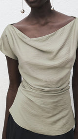 Mango blouse manta in Water - D6