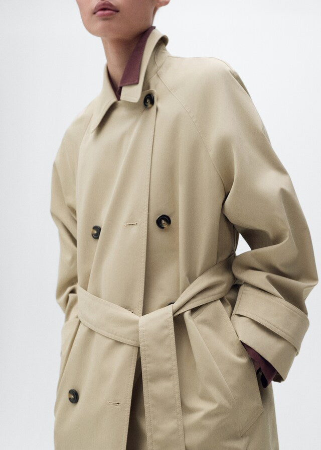 Mango trenchcoat angela in Beige - D2
