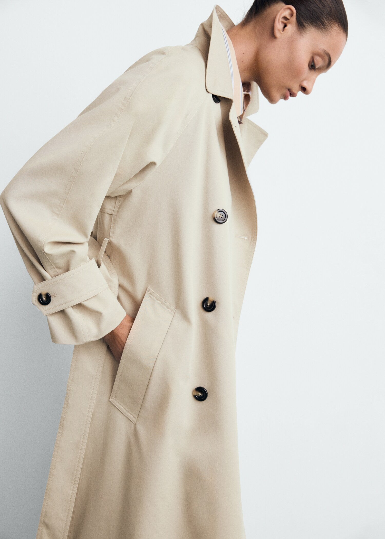 Mango trenchcoat angela in Beige - D6