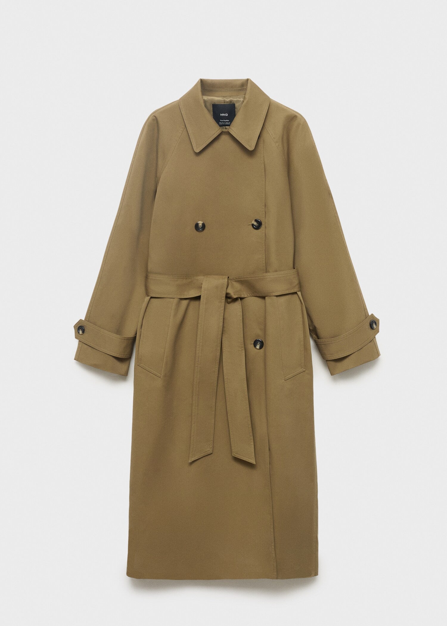 Mango trenchcoat angela in Khaki - B