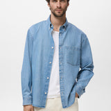 Mango shirt marzio in Light Denim