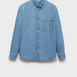 Mango shirt marzio in Light Denim - B