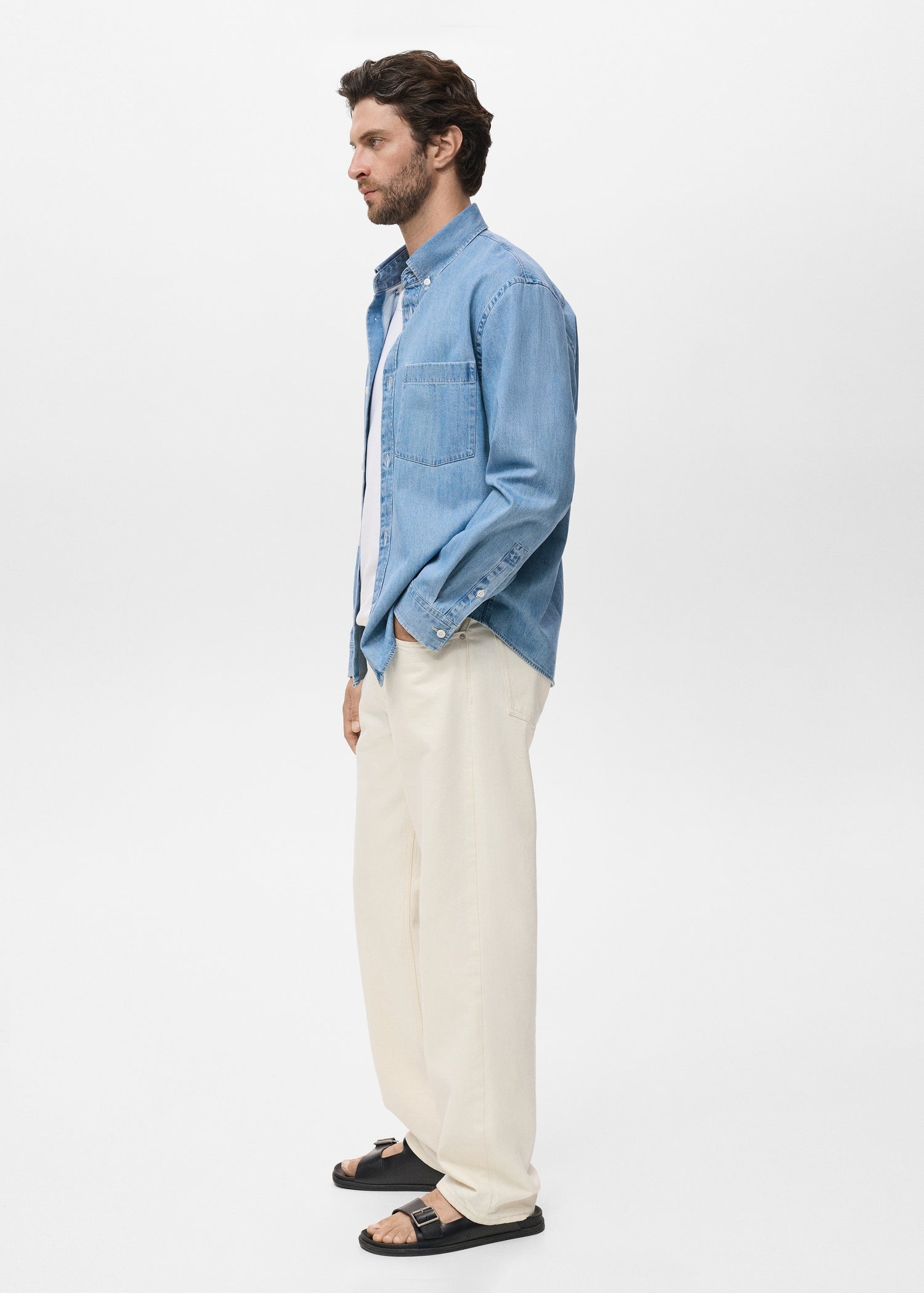 Mango shirt marzio in Light Denim - D2