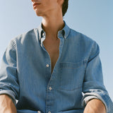 Mango shirt marzio in Light Denim - D3