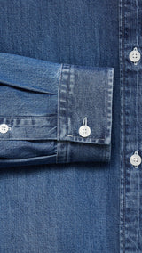 Mango shirt marzio in Medium Denim - D0