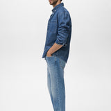 Mango shirt marzio in Medium Denim - D2