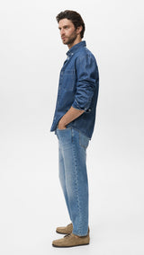 Mango shirt marzio in Medium Denim - D2