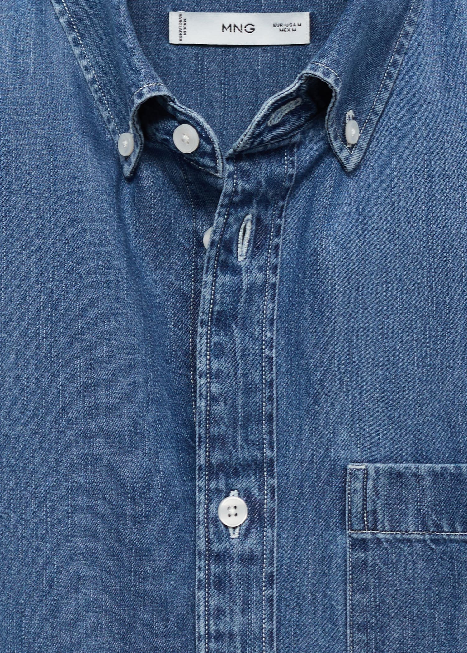 Mango shirt marzio in Medium Denim - D8