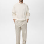 Mango sweatshirt rawsweat in Off White - 99999999_01