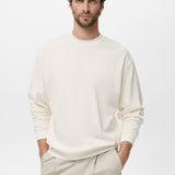 Mango sweatshirt rawsweat in Off White