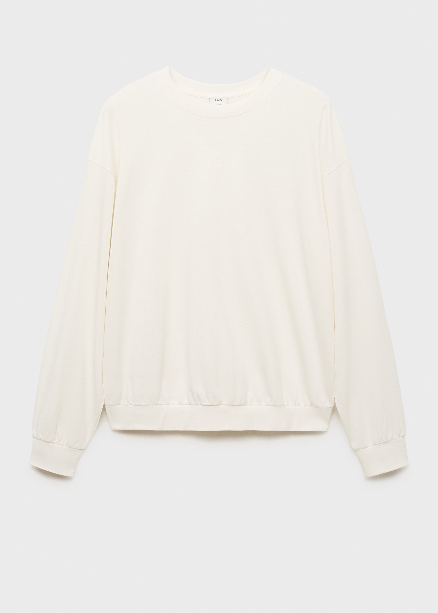 Mango sweatshirt rawsweat in Off White - B