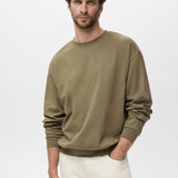 Mango sweatshirt rawsweat in Khaki
