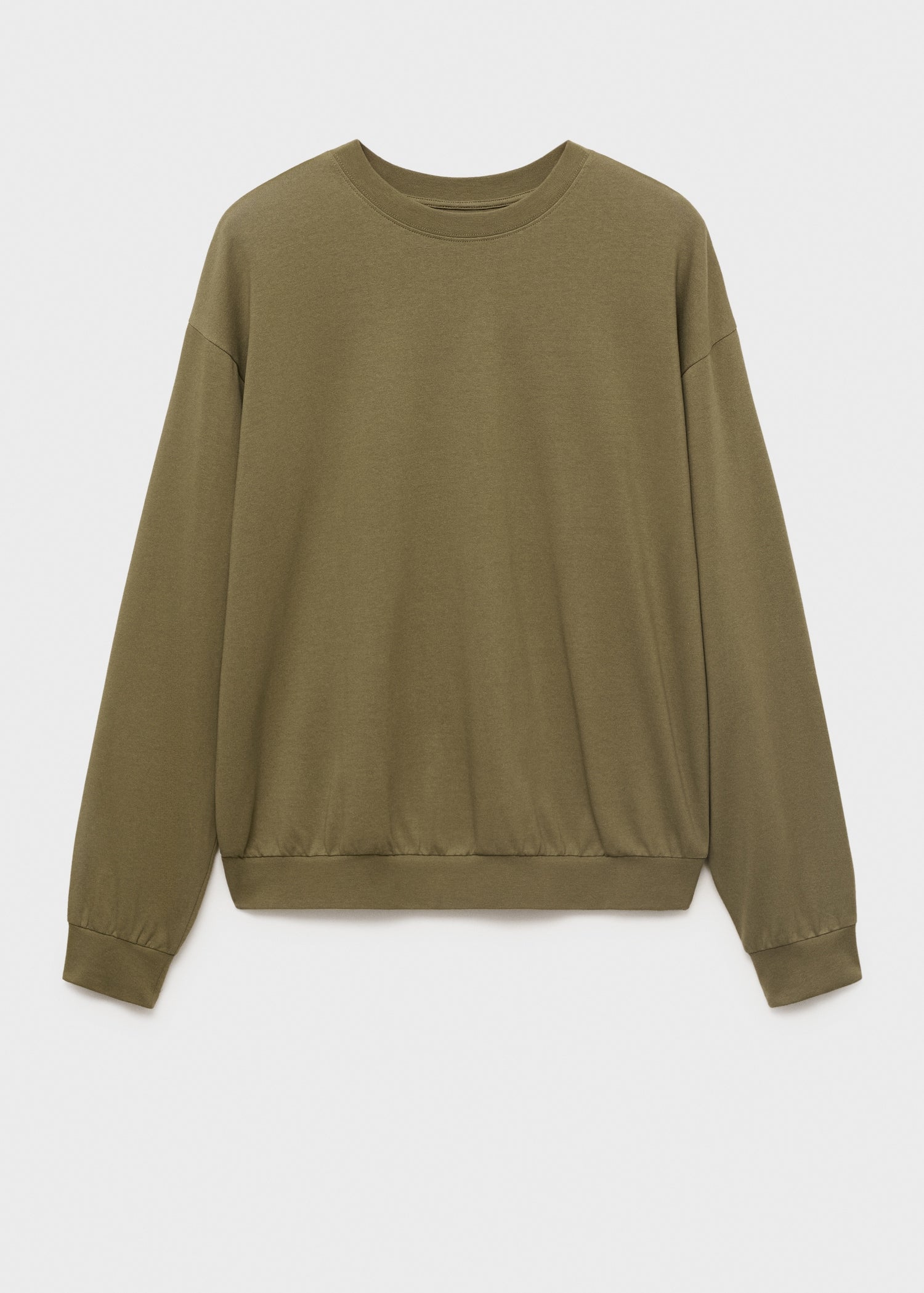 Mango sweatshirt rawsweat in Khaki - B