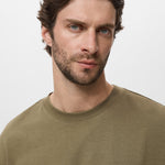 Mango sweatshirt rawsweat in Khaki - D1