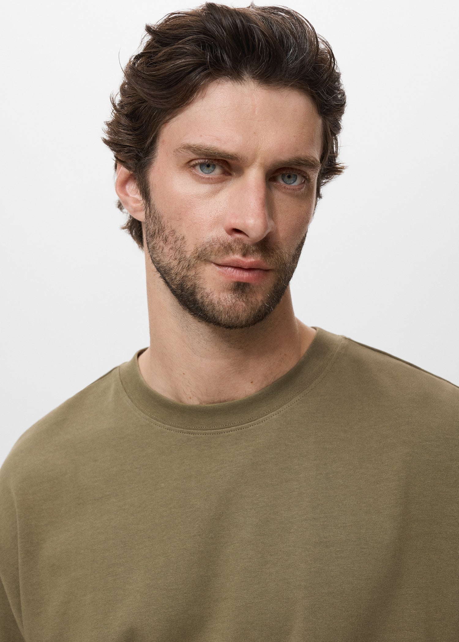 Mango sweatshirt rawsweat in Khaki - D1