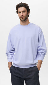 Mango sweatshirt rawsweat in Sky Blue