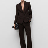 Mango blazer bergen in Chocolate - 99999999_01