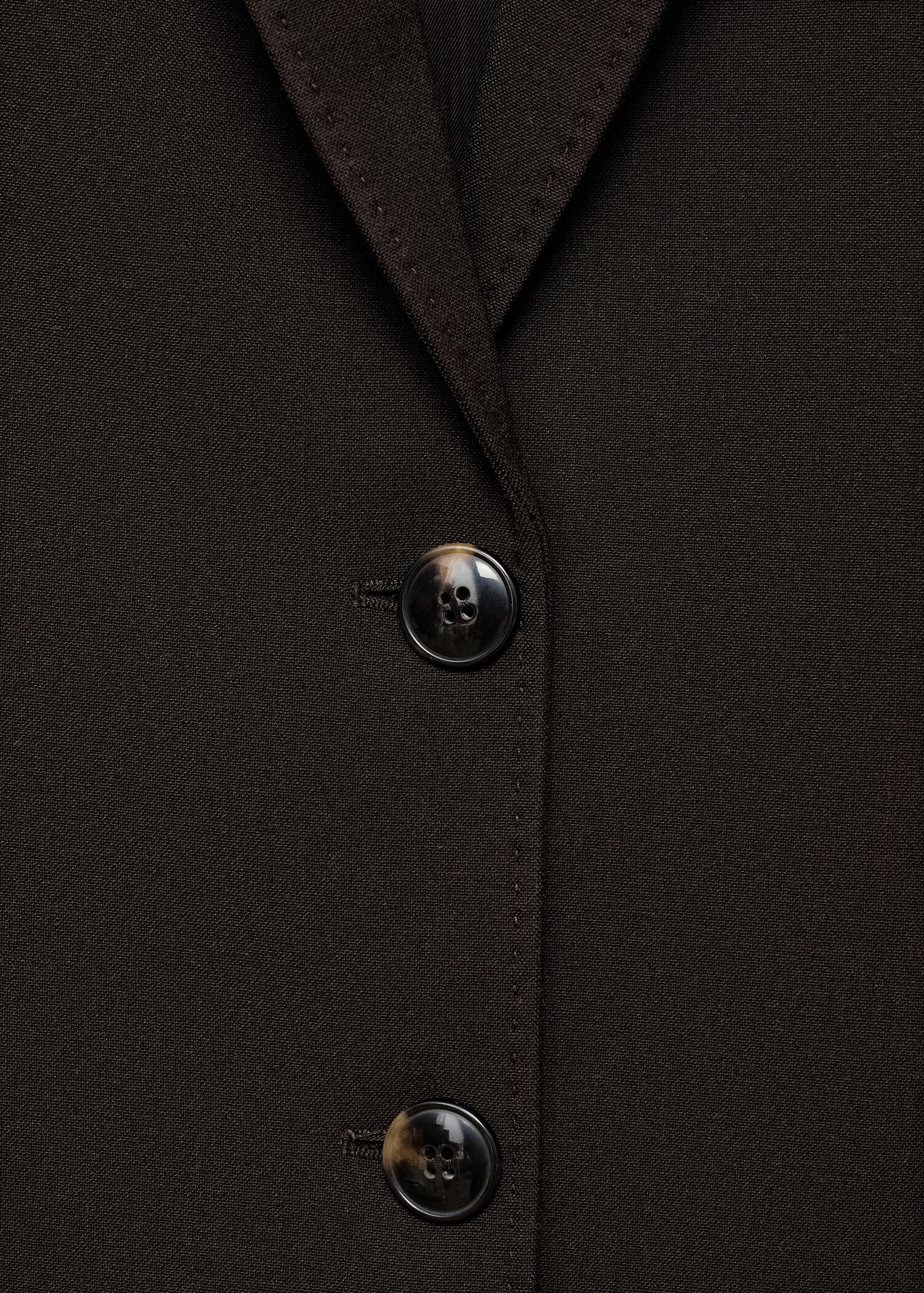 Mango blazer bergen in Chocolate - D0