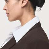 Mango blazer bergen in Chocolate - D4