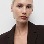 Mango blazer bergen in Chocolate - D6